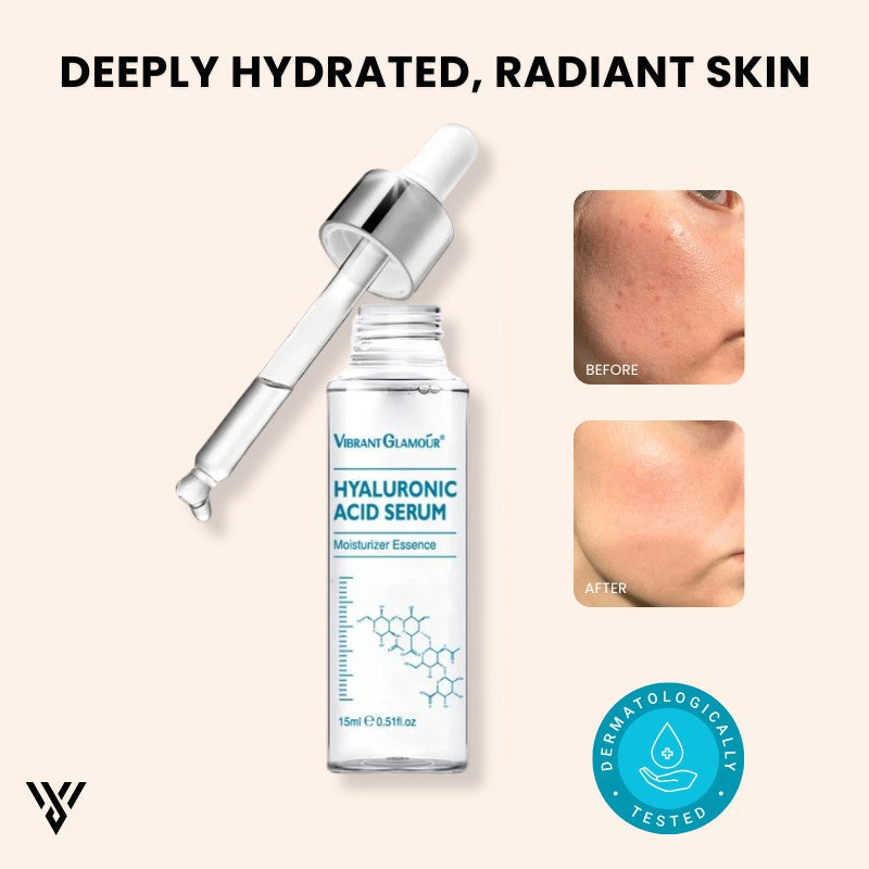Hyaluronic Acid Serum (15ML), anti-aging and hydrating, promotes deeply hydrated, radiant skin - VAYOME.
