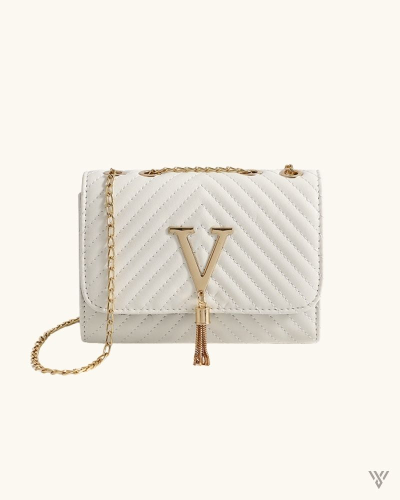 The Verona Tassel Crossbody in White - Women Fashion Luxury Chain Shoulder Bag - Vayome Store - Single