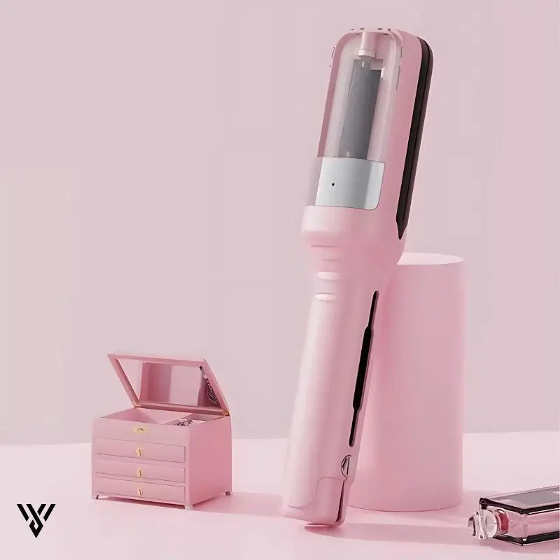 Split-End Precision Trimmer Pro in Pink Color, designed to trim split ends without cutting hair length - VAYOME.