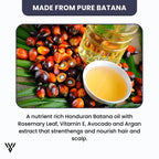 100% Pure Unrefined Batana Hair Oil (120ml, 1-bottle pack), emphasizing it is made from pure Batana - VAYOME.