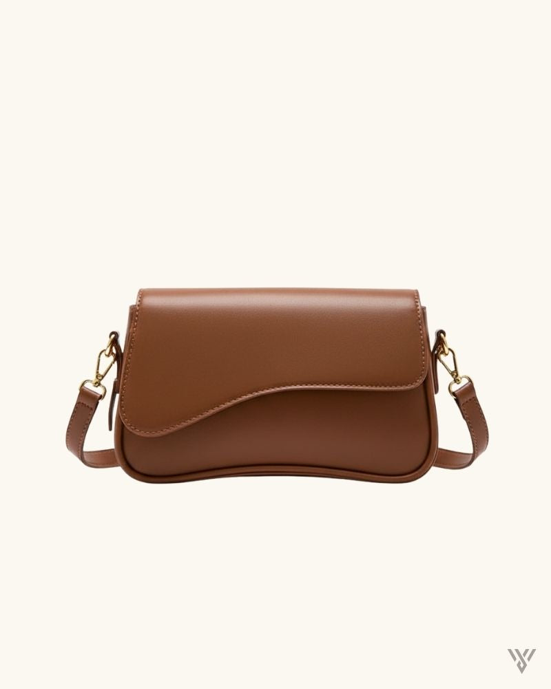 Avenue Flip Pouch in Reddish Brown Color - Flip Magnetic Buckle Urban Style Women Shoulder Bag - Vayome Store - Single