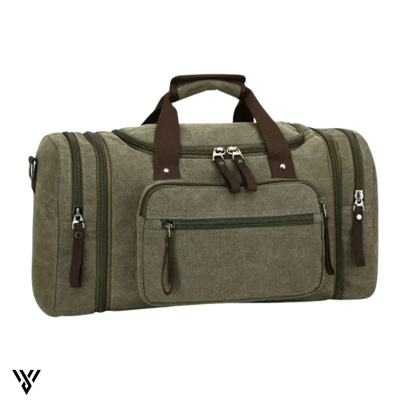 NomadVault Travel Bag: Men’s Canvas Duffel for Weekend & Outdoor Use VAYOME