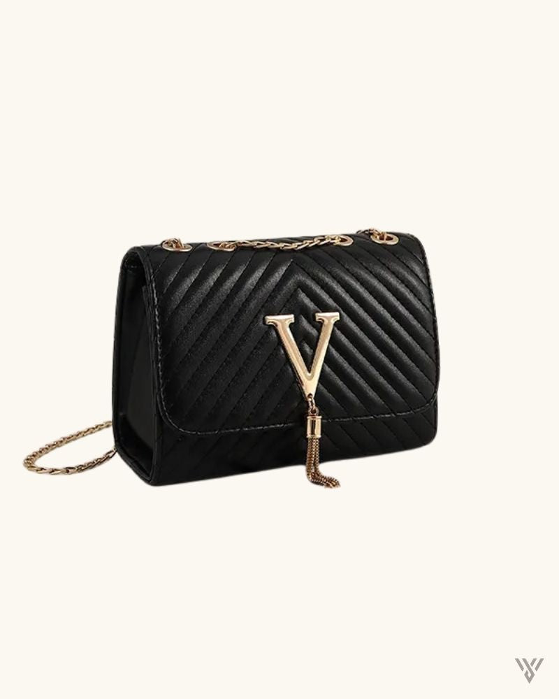 The Verona Tassel Crossbody in Black - Women Fashion Luxury Chain Shoulder Bag - Vayome Store - Single