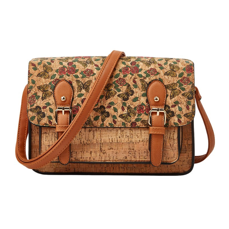 UrbanLeaf Crossbody Bag: Elegant Floral Print & Large Capacity VAYOME
