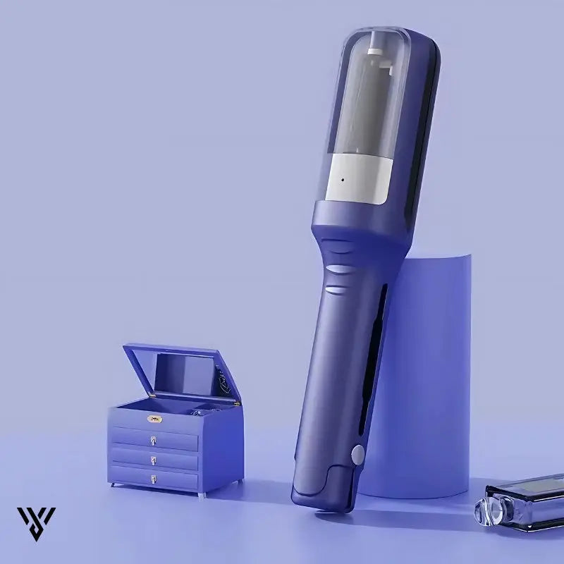 Split-End Precision Trimmer Pro in blue color, designed to trim split ends without cutting hair length - VAYOME.