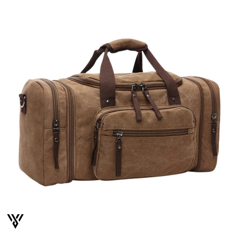 NomadVault Travel Bag: Men’s Canvas Duffel for Weekend & Outdoor Use VAYOME