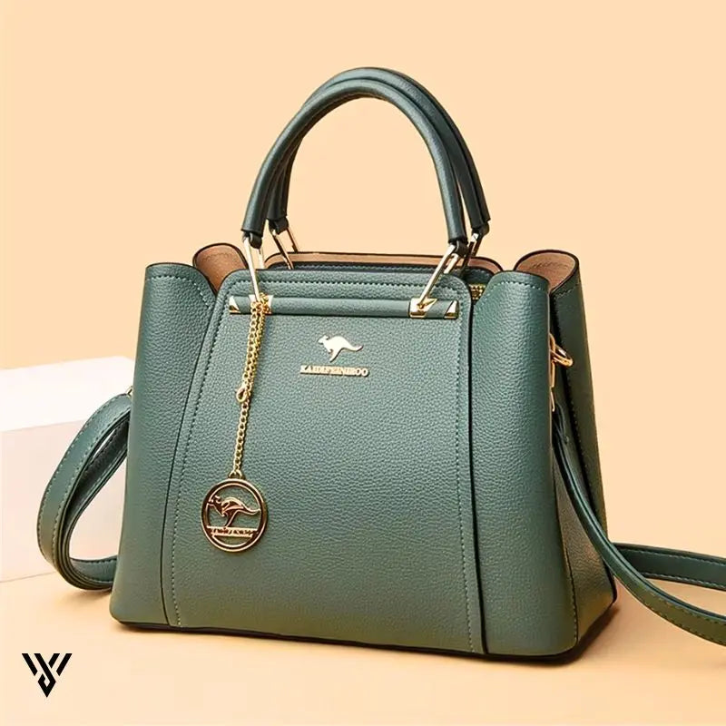Premium 3-Layer Leather Crossbody Bag Vayome