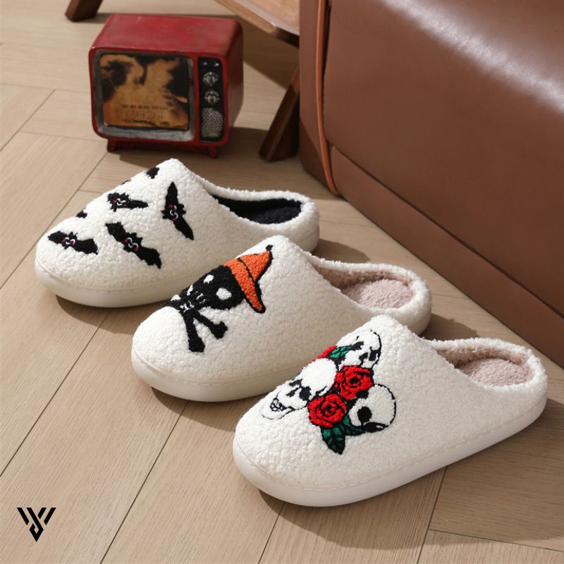 Spooky Snugglers: Halloween Fuzzy House Slides