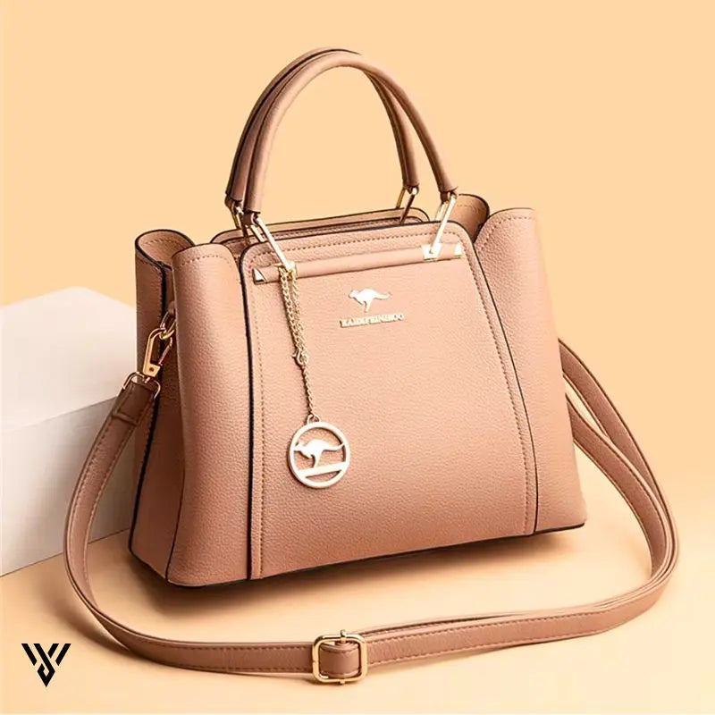 Premium 3-Layer Leather Crossbody Bag Vayome