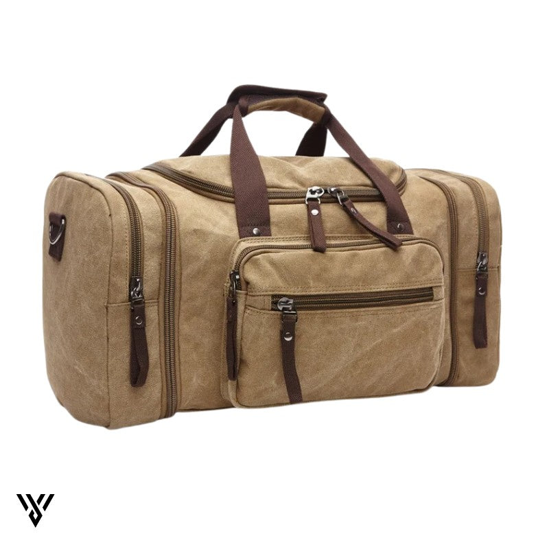 NomadVault Travel Bag: Men’s Canvas Duffel for Weekend & Outdoor Use VAYOME