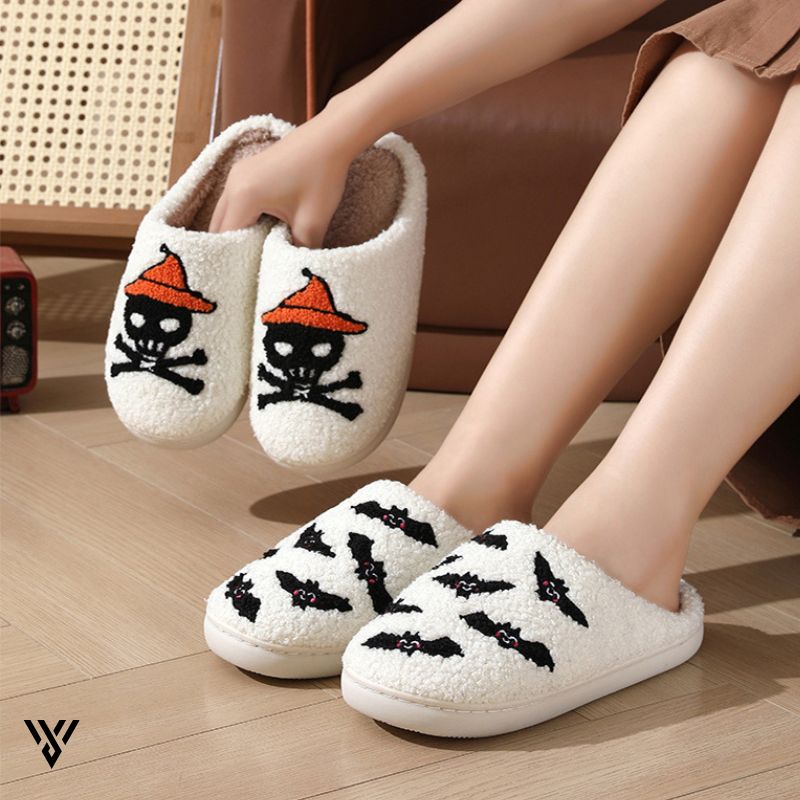 Spooky Snugglers: Halloween Fuzzy House Slides