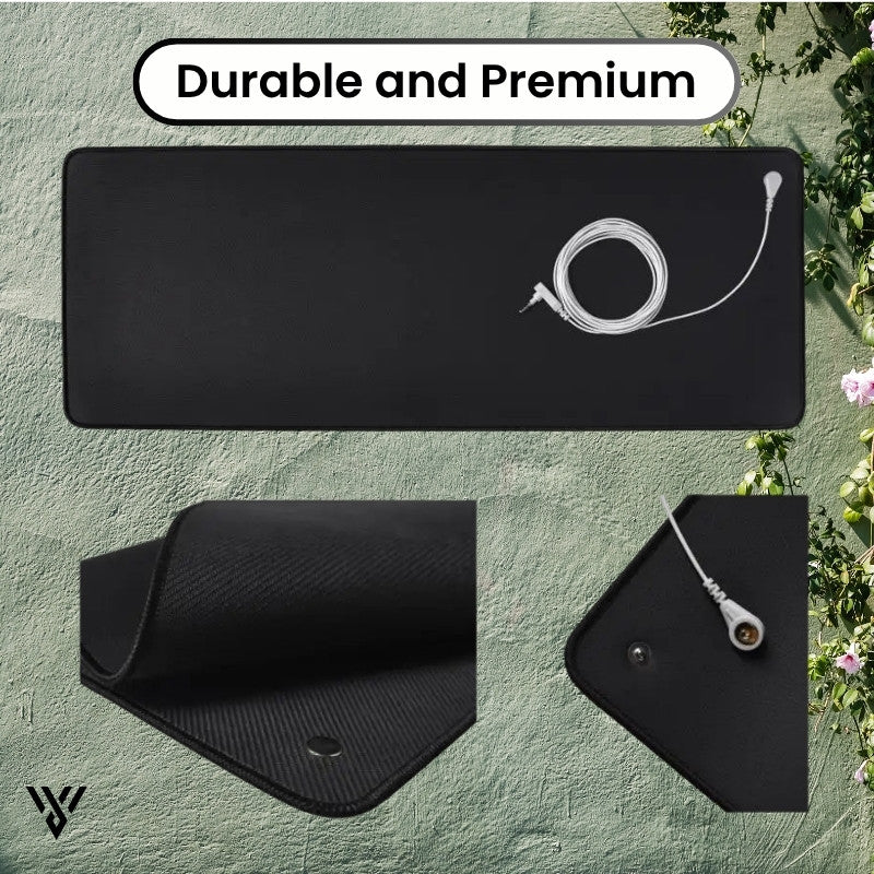 CoreBalance Grounding Mat, close-up showing durable and premium materials used for sleep and pain relief - VAYOME.