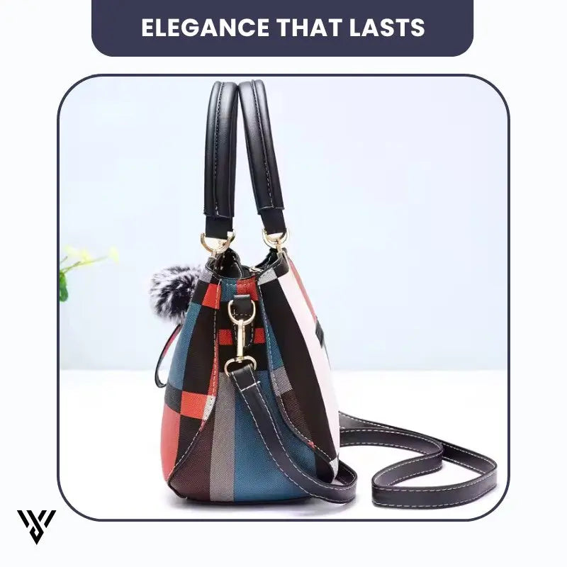 Elegant Luxe PU Leather Tote Handbag in black color, a women's fashion handbag featuring elegance that lasts - VAYOME.