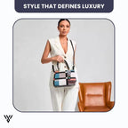 Elegant Luxe PU Leather Tote Handbag in deep red color, a women's fashion handbag featuring style that defines luxury - VAYOME.