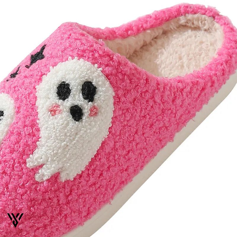 Ghost Booties: Warm, Cozy, Anti-Slip Halloween Slippers