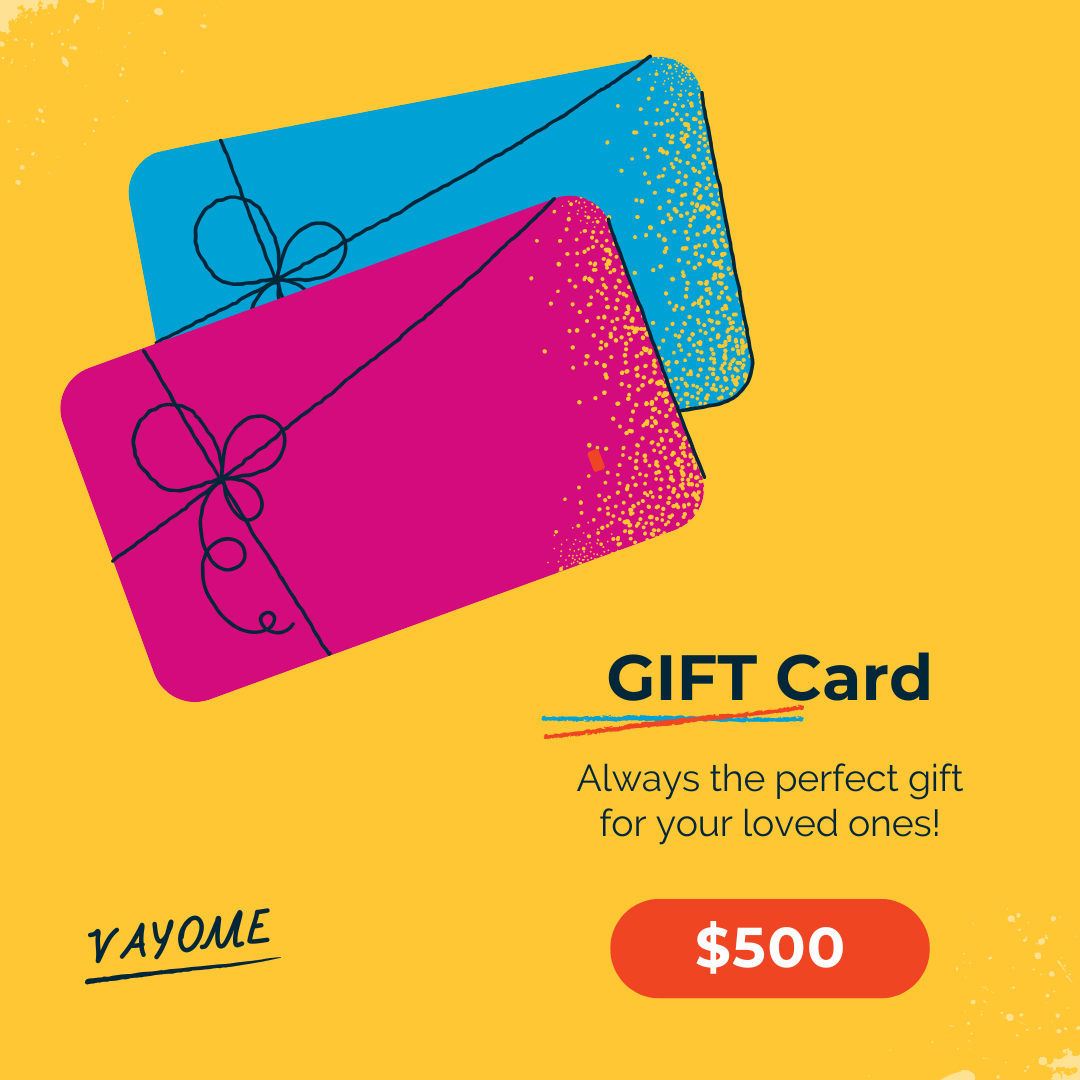 Gift Card for $500, Digital Gift Cards, the ideal gift for every occasion - VAYOME.