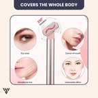 Glynnea Red Light LED Face Therapy Wand in Pink color, suggesting it covers the whole body for therapy - VAYOME.