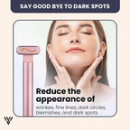 Glynnea Red Light LED Face Therapy Wand in Pink color, focusing on anti-aging by helping to say goodbye to wrinkles and dark spots - VAYOME.