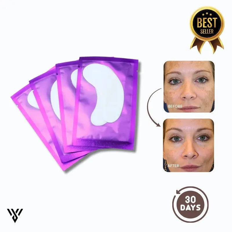 Hydrogel Eye Patch Pro in Purple color, which diminishes puffiness and under-eye bags - VAYOME.