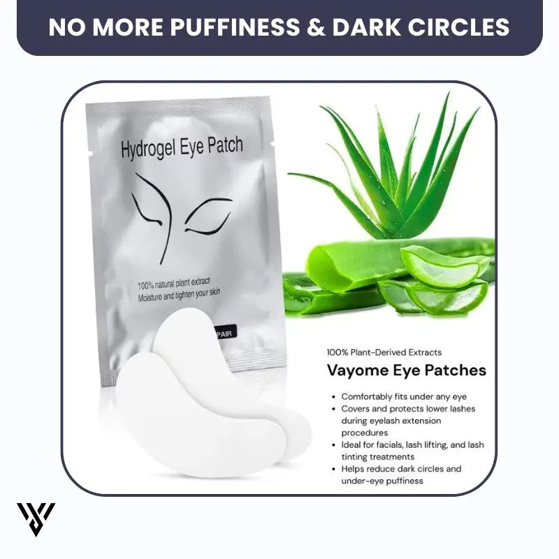 Hydrogel Eye Patch Pro in Silver color, which diminishes puffiness and under-eye bags, promising no puffiness and dark circles - VAYOME.