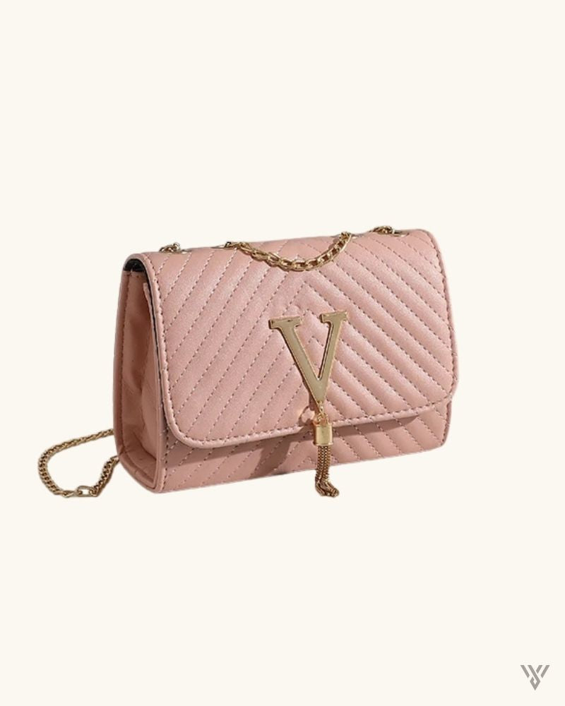 The Verona Tassel Crossbody in Pink - Women Fashion Luxury Chain Shoulder Bag - Vayome Store