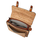 UrbanLeaf Crossbody Bag in grass flower color, inner side view showing spacious and elegant storage capacity - VAYOME.